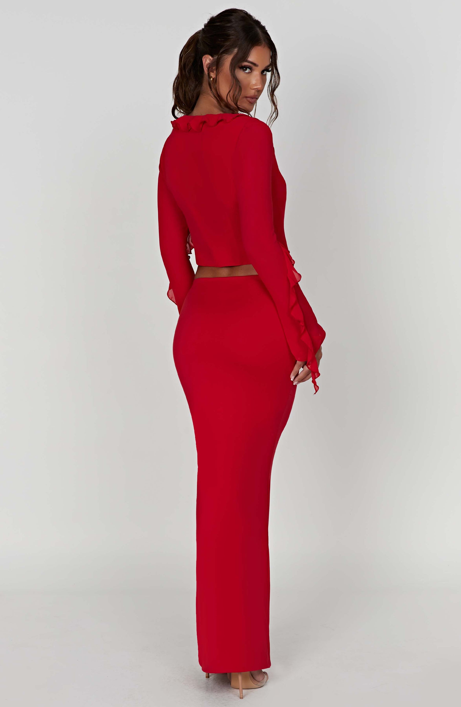 Astrid Maxi Skirt - Red L.F