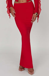 Astrid Maxi Skirt - Red L.F