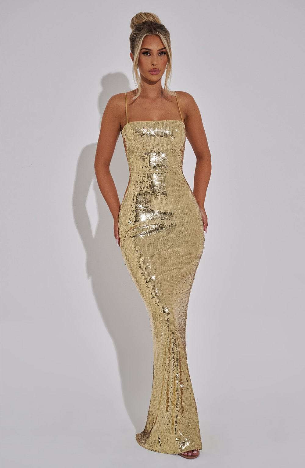 Atari Maxi Dress - Gold K.Y