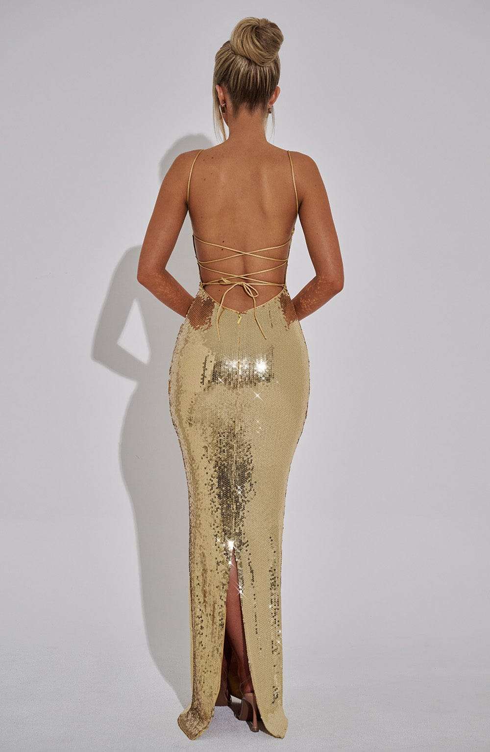 Atari Maxi Dress - Gold K.Y