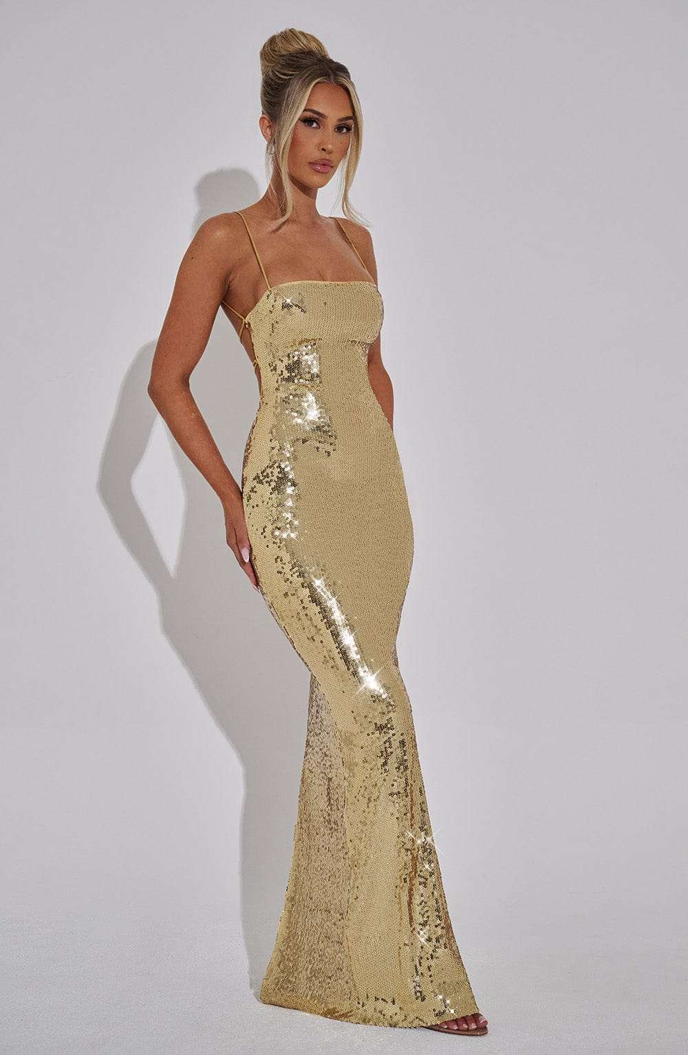 Atari Maxi Dress - Gold K.Y