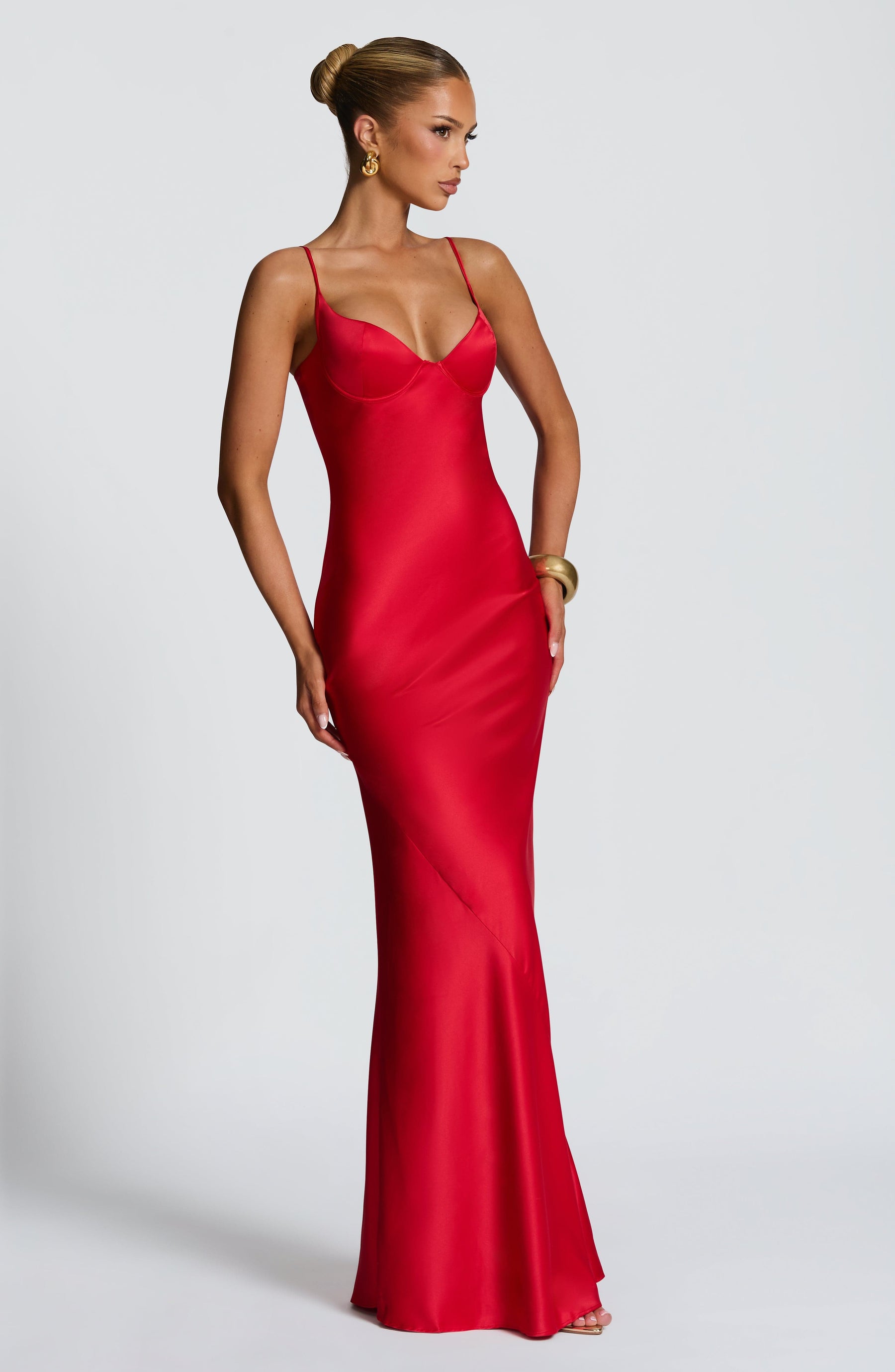 Athena Maxi Dress - Red M.T