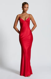 Athena Maxi Dress - Red M.T
