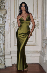 Atlanta Maxi Skirt - Deep Olive M.T