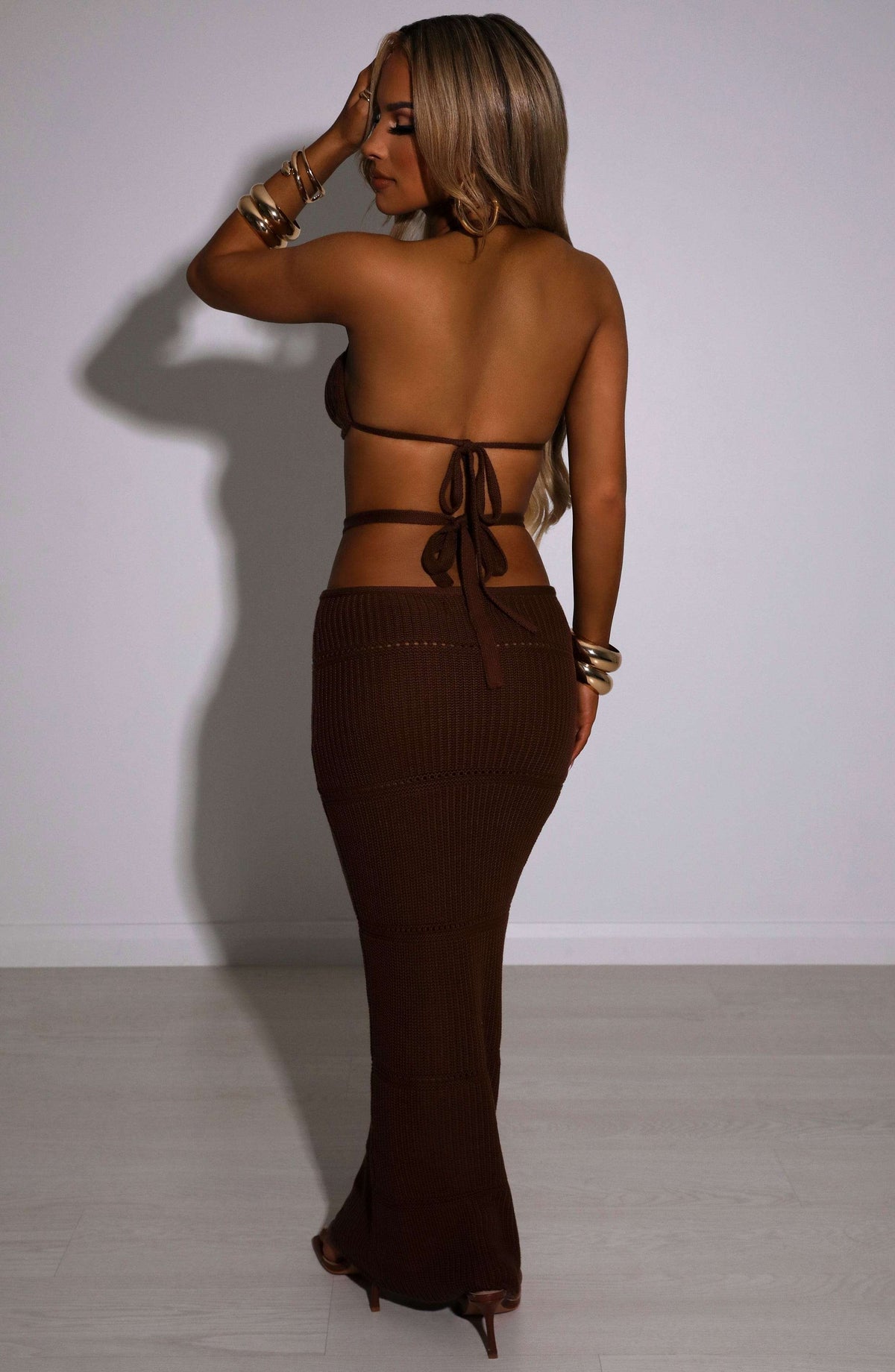 Aubery Maxi Skirt - Chocolate T.T