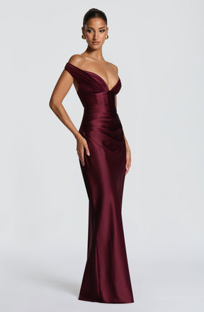 Aurelia Maxi Dress - Cherry Lacquer M.T