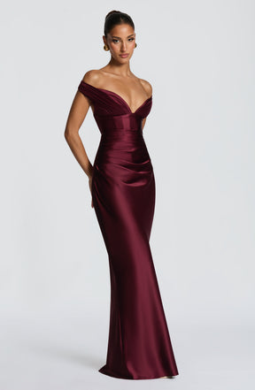 Aurelia Maxi Dress - Cherry Lacquer M.T