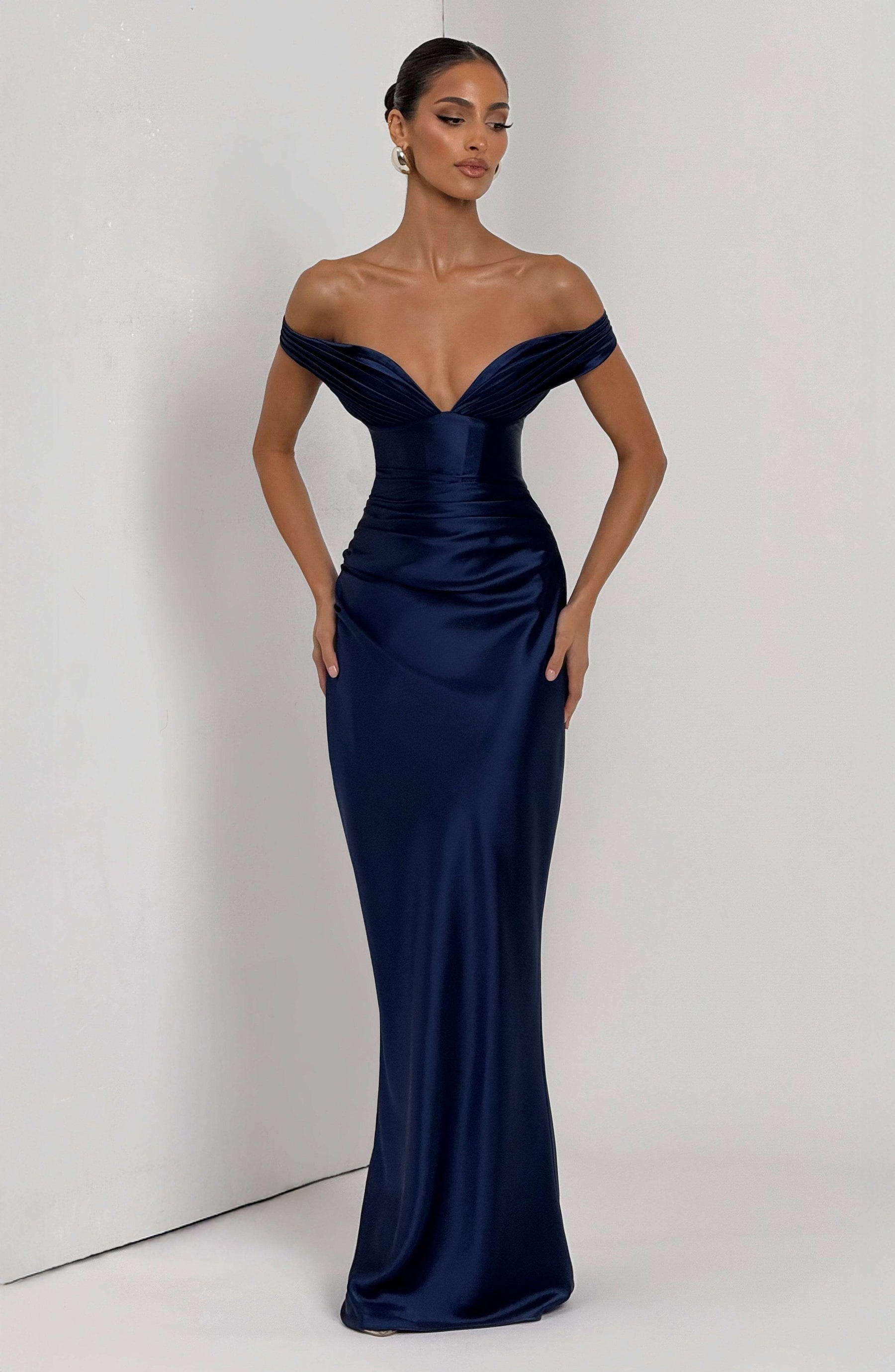 Aurelia Maxi Dress - Navy M.T