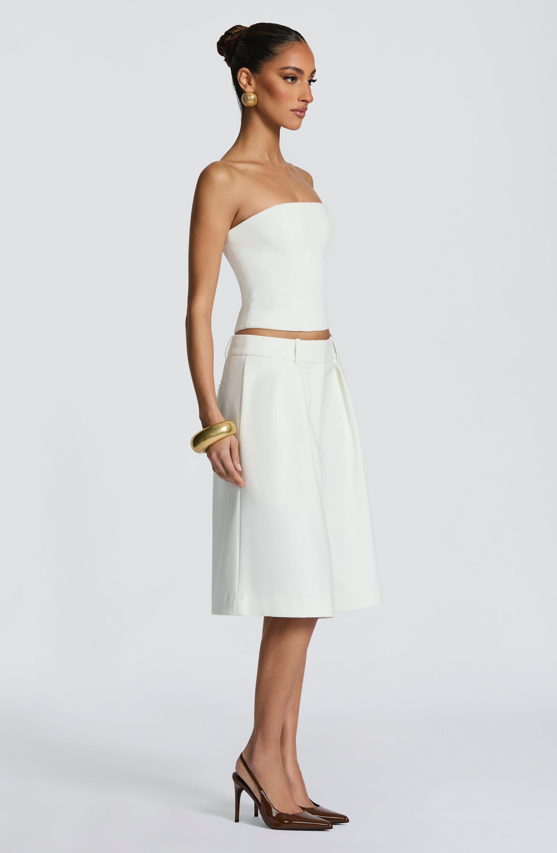Ausra Bermuda Shorts - Ivory S.M