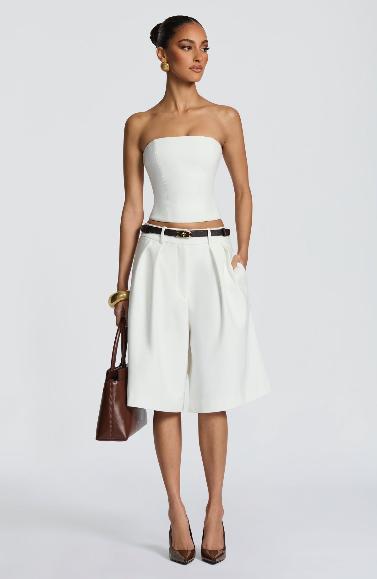 Ausra Bermuda Shorts - Ivory S.M