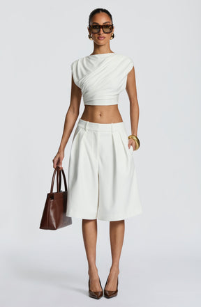 Ausra Bermuda Shorts - Ivory S.M