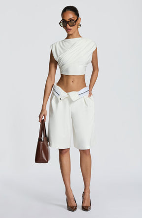 Ausra Bermuda Shorts - Ivory S.M