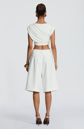 Ausra Bermuda Shorts - Ivory S.M