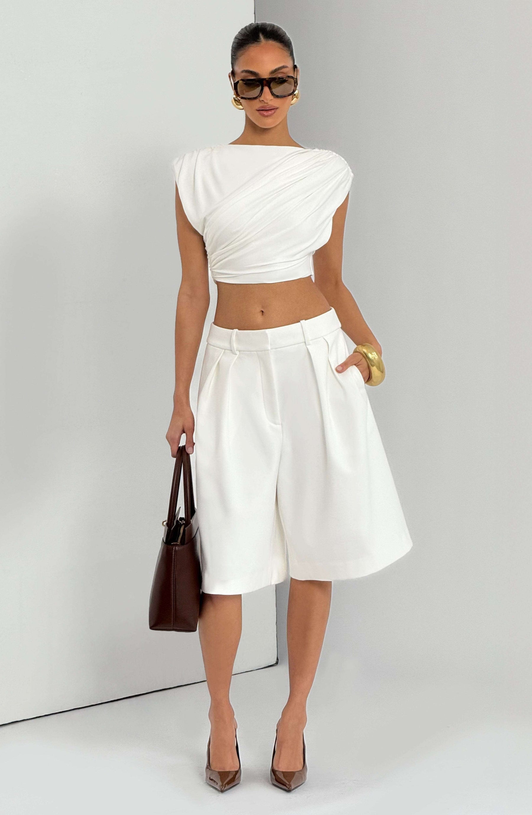 Ausra Bermuda Shorts - Ivory S.M