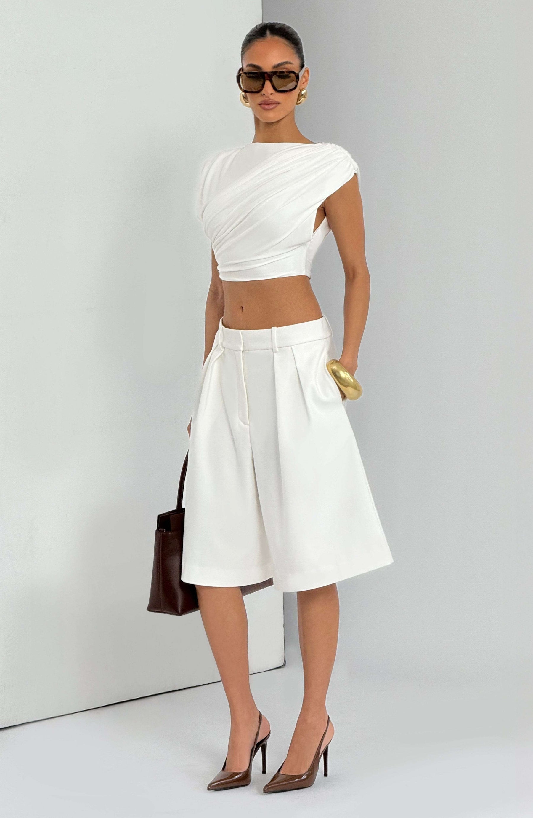 Ausra Bermuda Shorts - Ivory S.M