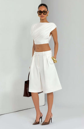 Ausra Bermuda Shorts - Ivory S.M