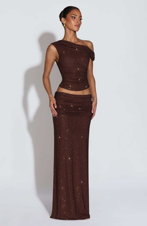 Aveda Top - Plum Brown T.X