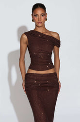 Aveda Top - Plum Brown T.X