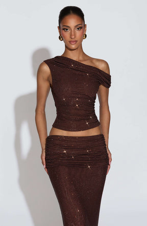 Aveda Top - Plum Brown T.X
