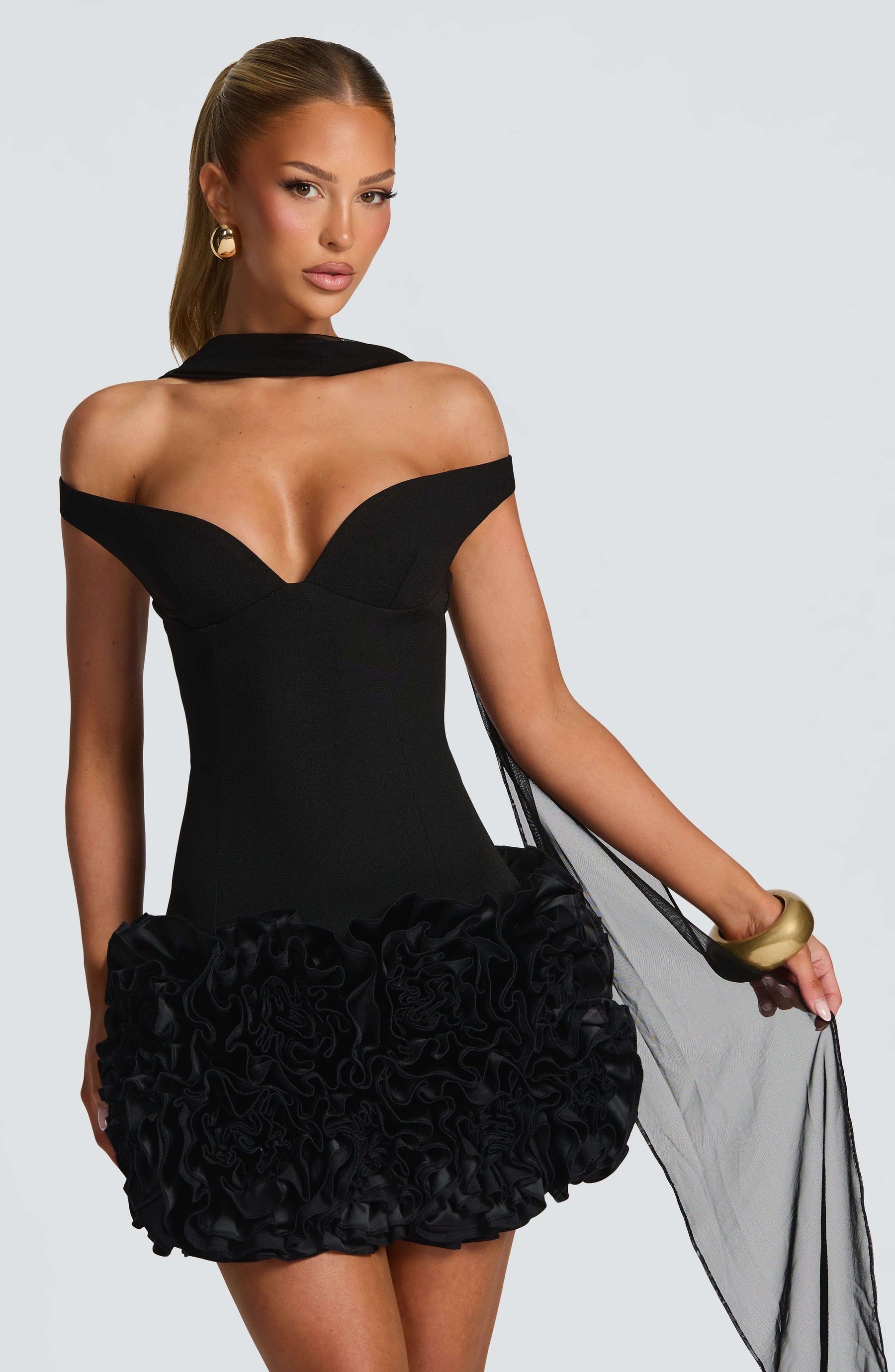 Aveta Mini Dress - Black R.F