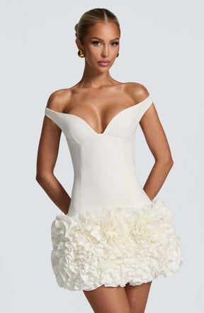 Aveta Mini Dress - Ivory R.F