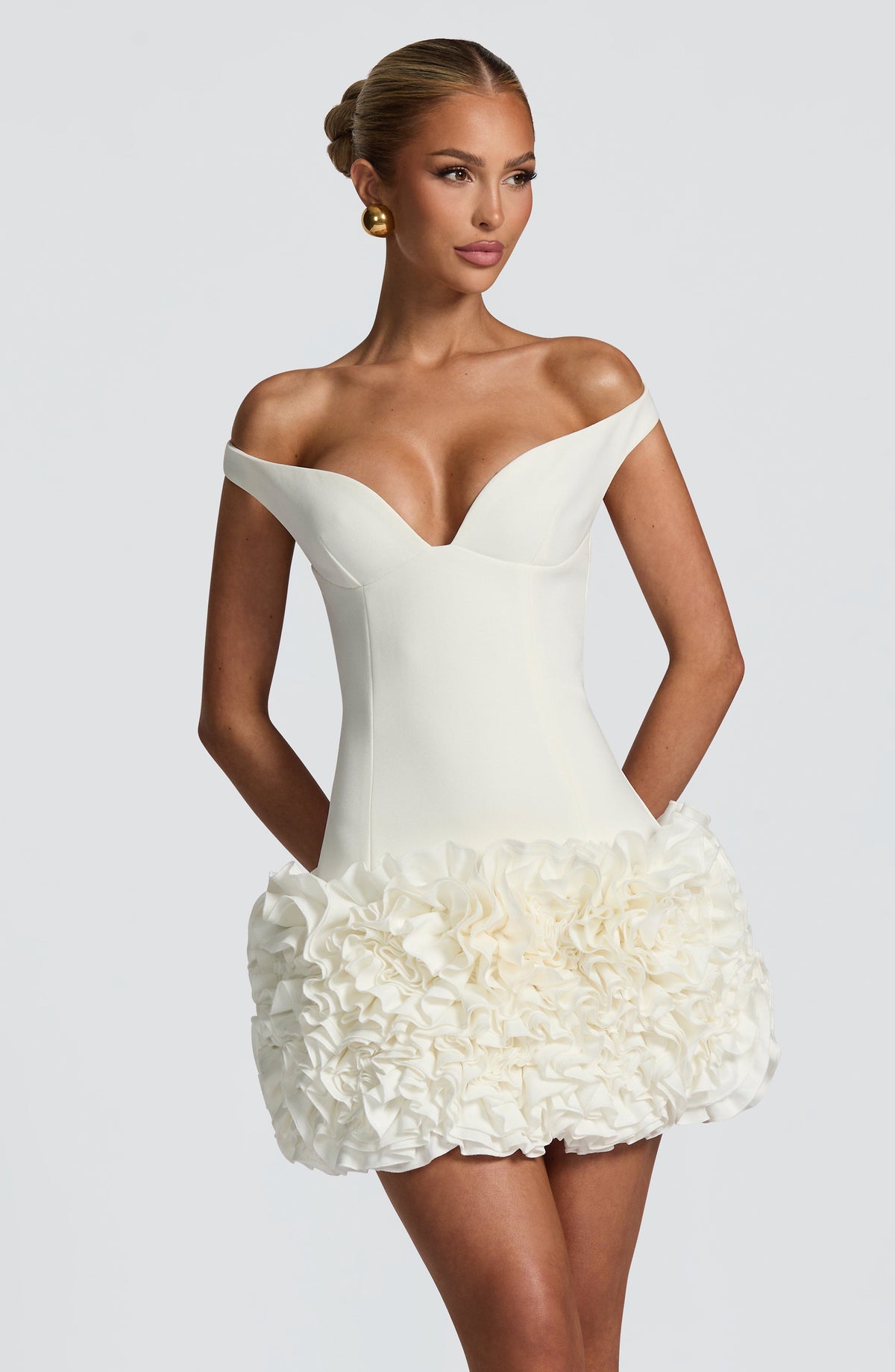 Aveta Mini Dress - Ivory R.F