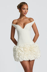 Aveta Mini Dress - Ivory R.F