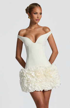 Aveta Mini Dress - Ivory R.F