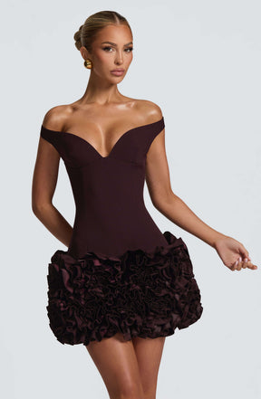 Aveta Mini Dress - Plum R.F