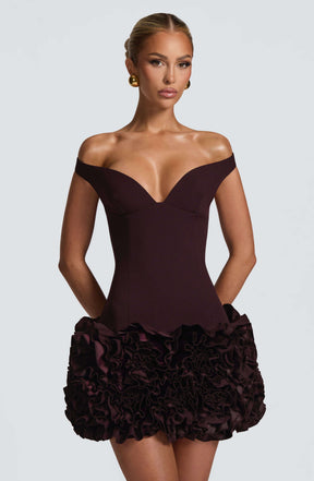 Aveta Mini Dress - Plum R.F