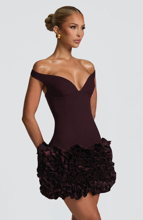 Aveta Mini Dress - Plum R.F