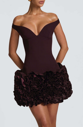 Aveta Mini Dress - Plum R.F