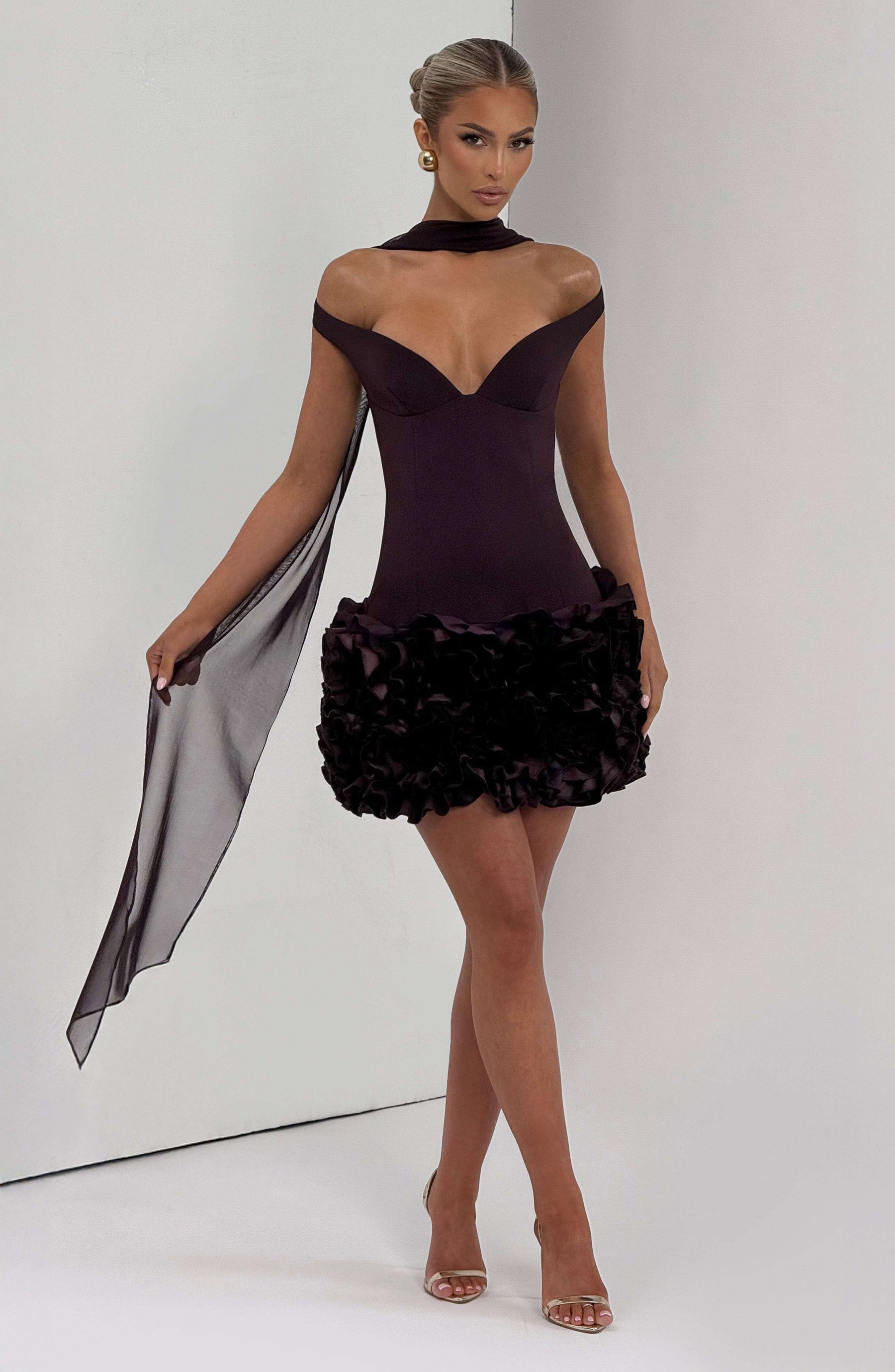 Aveta Mini Dress - Plum R.F