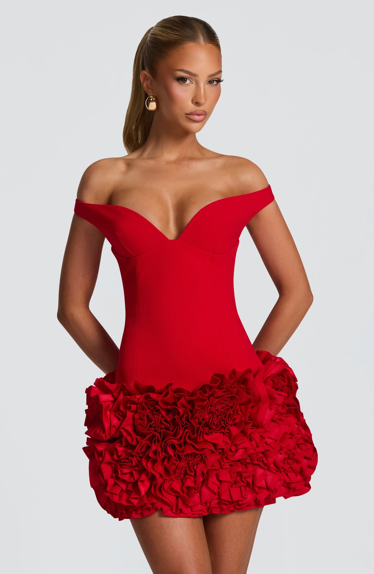 Aveta Mini Dress - Red R.F
