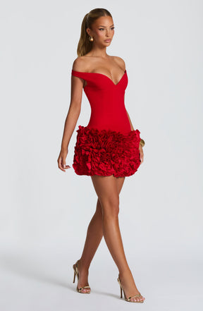 Aveta Mini Dress - Red R.F