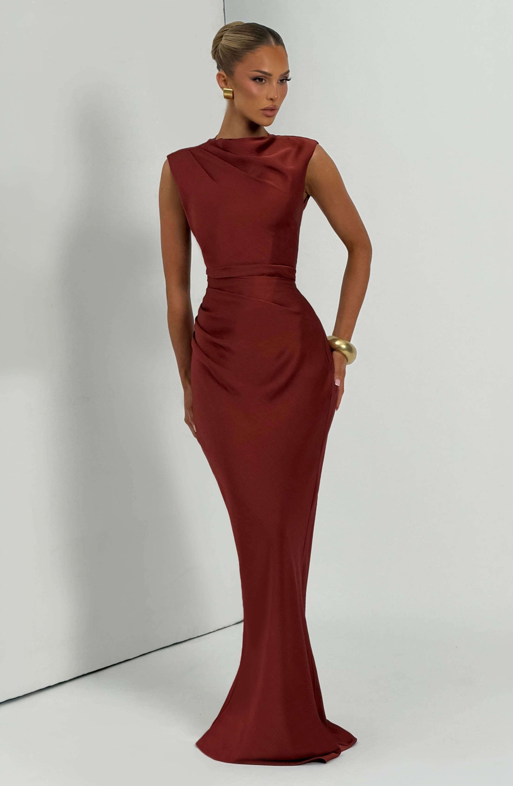 Avielle Maxi Dress - Deep Rust M.T