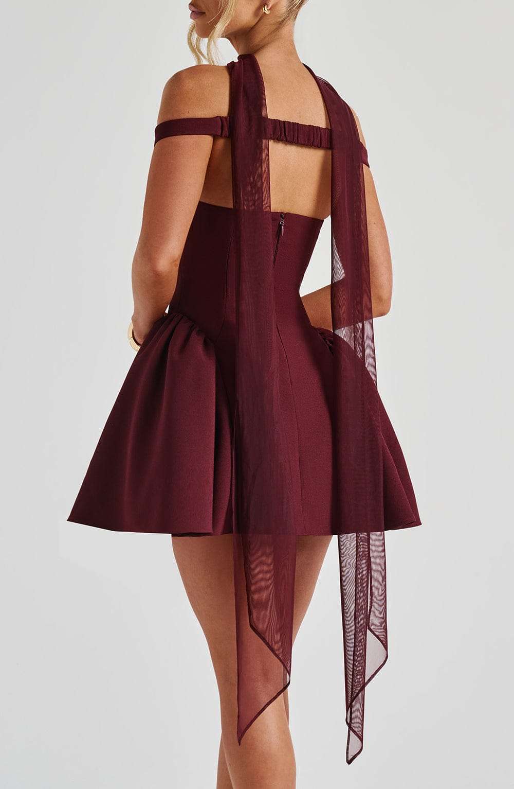 Ayla Scarf - Cherry Lacquer R.F