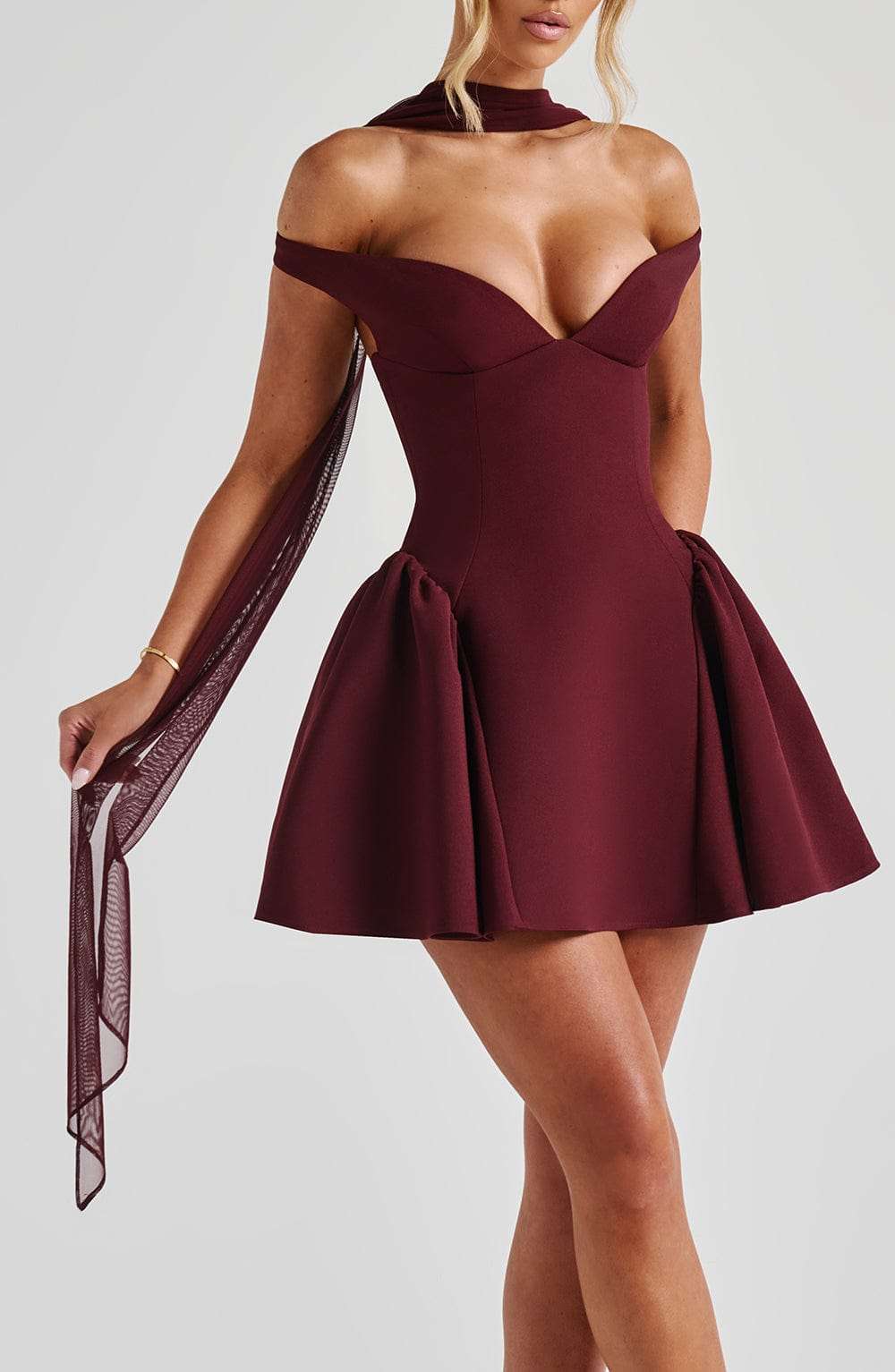 Ayla Scarf - Cherry Lacquer R.F