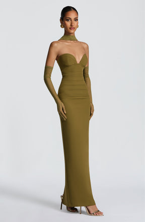 Ayla Scarf - Deep Olive R.F