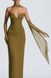 Ayla Scarf - Deep Olive R.F