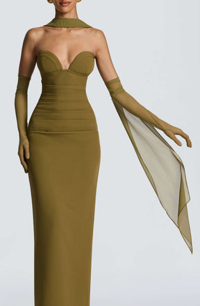 Ayla Scarf - Deep Olive R.F