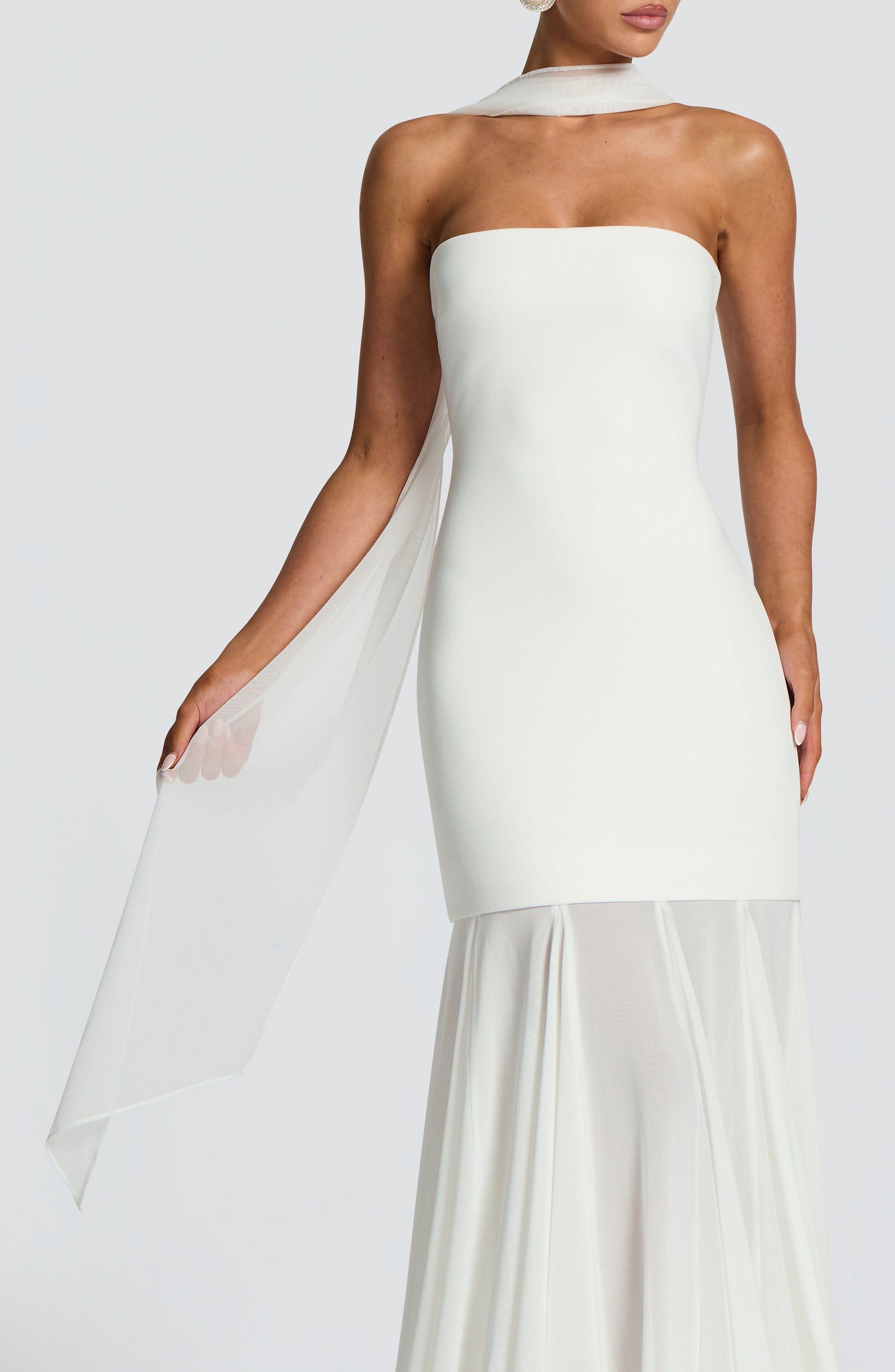 Ayla Scarf - Ivory R.F