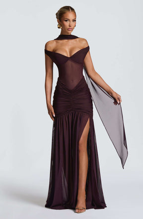 Ayla Scarf - Plum R.F
