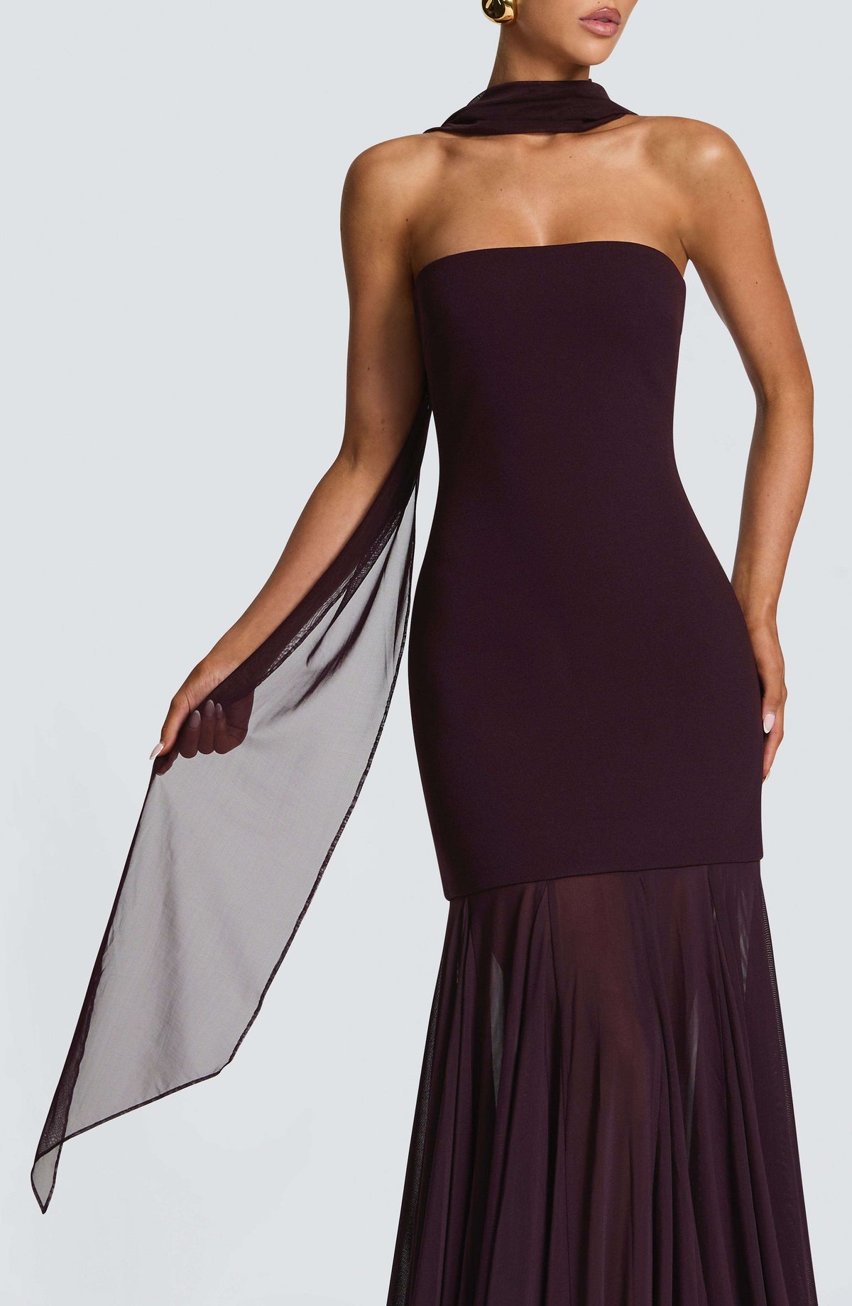 Ayla Scarf - Plum R.F