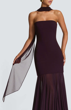 Ayla Scarf - Plum R.F