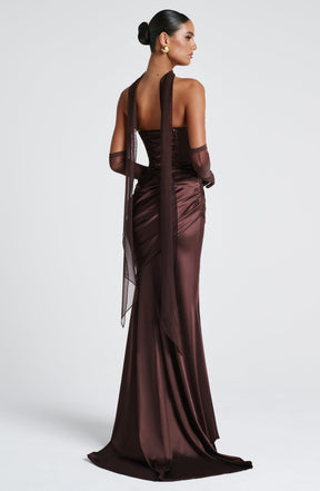 Ayla Scarf - Plum Brown R.F