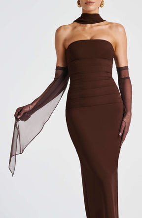 Ayla Scarf - Plum Brown R.F