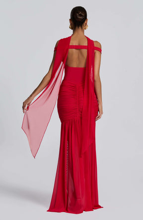 Ayla Scarf - Red R.F
