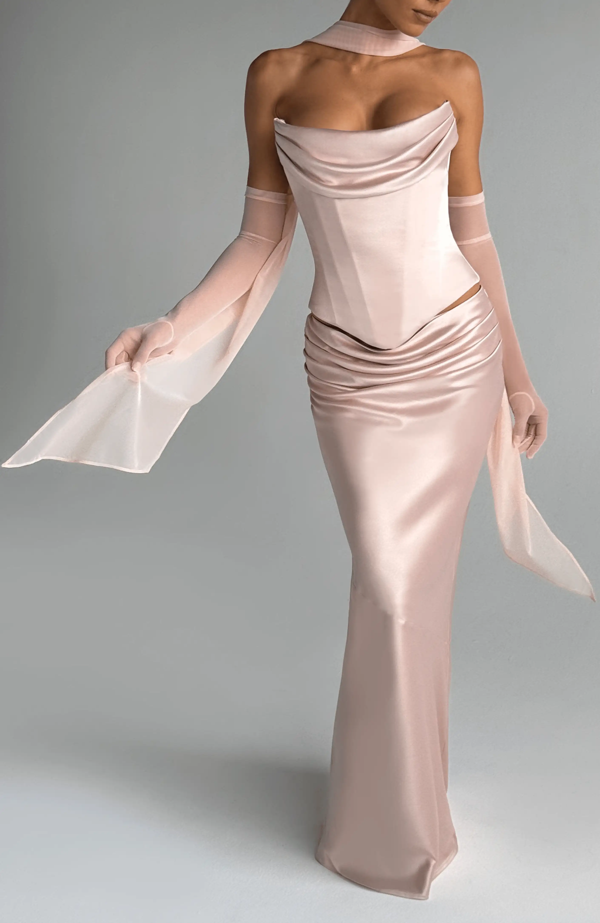 Ayla Scarf - Soft Peach R.F