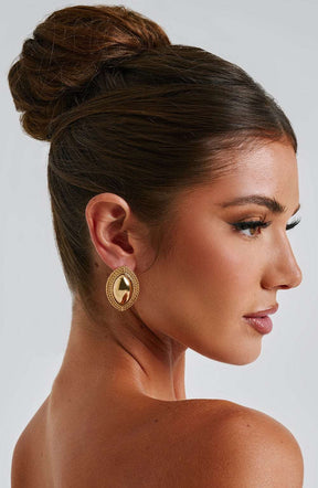 Azra Earrings - Gold T.I